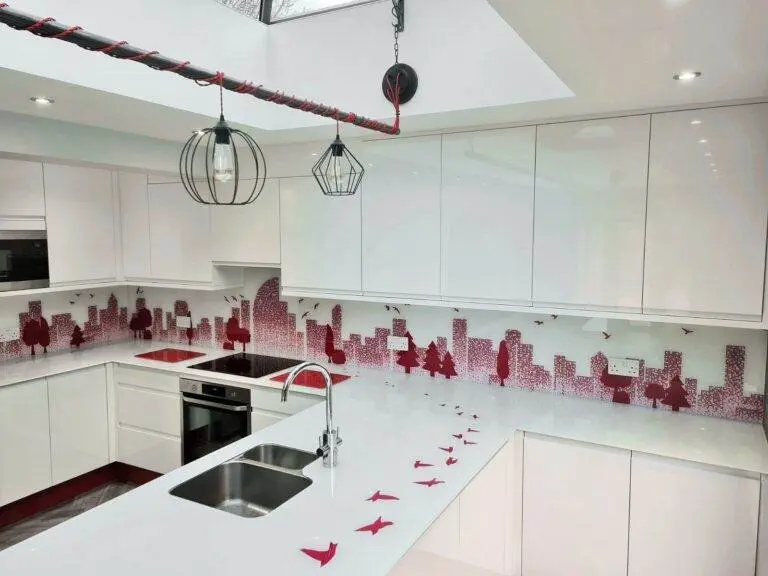 glass worktop